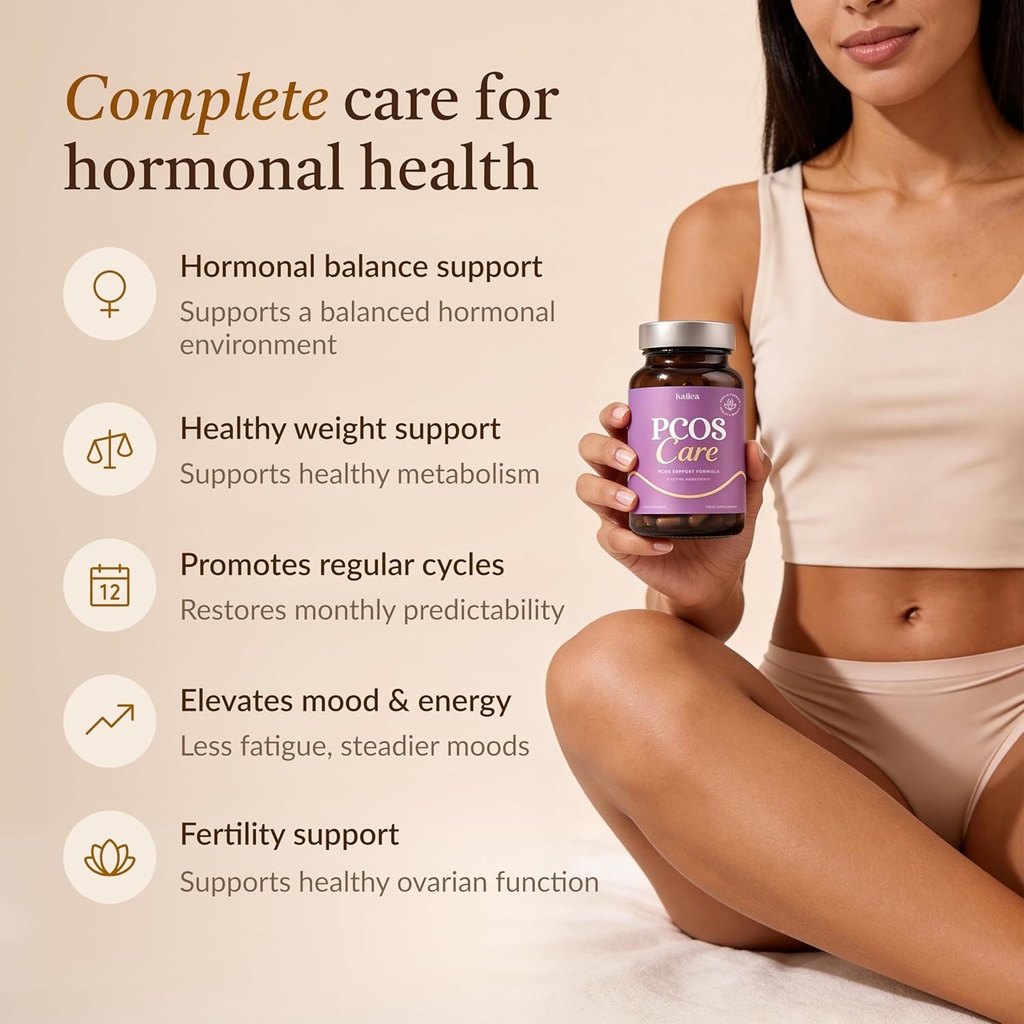 8-in-1 PCOS Support Supplement - 2,000mg Myo Inositol, NAC, Maca Root, Cinnamon, Chromium, Folate, Zinc, Vitamin D3 | Hormone Balance, Ovarian Health & Weight Management Support | 30-Day Supply 3