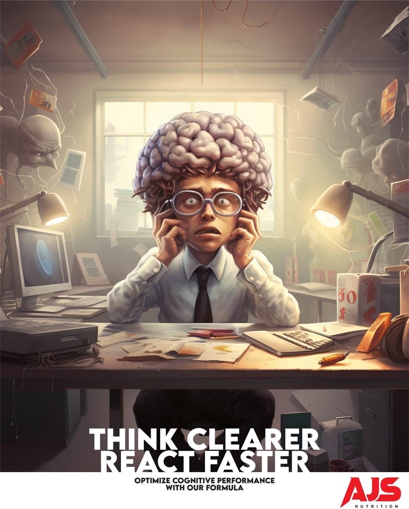 AJS Alpha GPC Nootropic Brain Supplement,Phosphatidylserine,St. John'sWort Ginkgo Biloba,Ashwagandha,Bacopa Monnieri,Pterostilbene,Magnesium Glycinate,Ginkgo Biloba,5-MTHF,Huperzine A 60CT,90 capsules 3