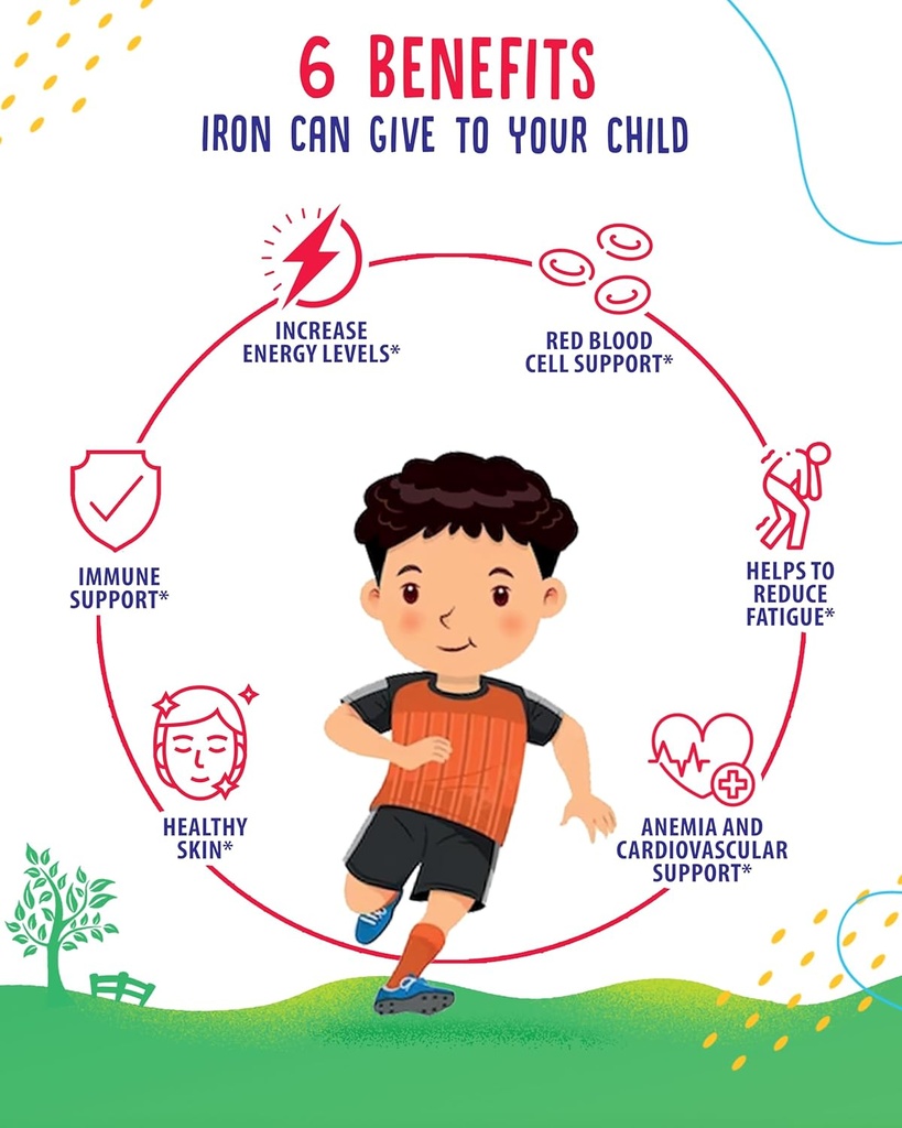 SUNNY SAM Iron Gummies for Kids & Zinc Gummies for Adults - Zinc Chewable Gummy for Immune Support - Powerful Natural Antioxidant Non-GMO Supplement for Children Men Woman Adults 5