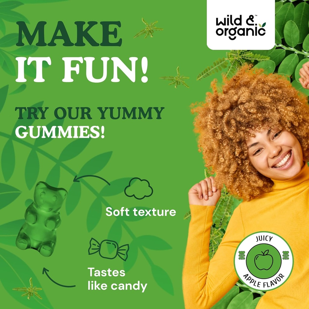 Wild & Organic Chanca Piedra Stone Breaker Gummies 1600mg - Kidney Cleanse Detox & Gallbladder Support - Kidney Stones Dissolver w/Chanca Piedra Herb - 60 Vegan Gummies 6