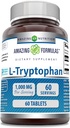 Amazing Formulas L-Tryptophan 1000mg Tablets Supplement | Non-GMO | Gluten Free | Made in USA (60 Count | 3 Pack) 2