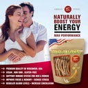 Zen Ginseng - 4 oz Bag of American Wisconsin Ginseng Root - Non-GMO, Gluten Free. Add This Ginseng in Soup, Tea, Coffee, juices, Smoothies and Baking (Small Long Root 4 oz Bag) 4