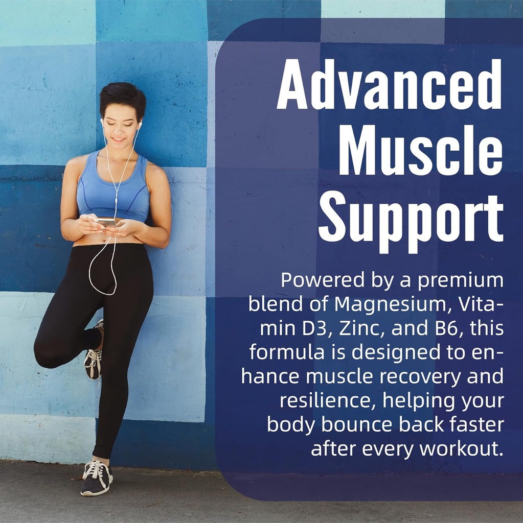 Magnesium Glycinate 500mg/250mg for Adults Teens - Plus D3,B6 & Zinc - Magnesium Glycinate Gummies,High Absorption - Support for Relaxation,Brain,Bone & Immunity Health - Sugar Free - 120Cts 5