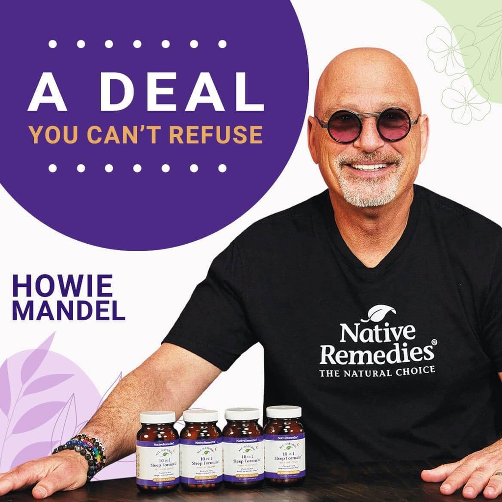 Native Remedies 10-in-1 Natural Sleep Aid for Adults & Kids 4+ – Herbal Sleep Supplement with Melatonin 5mg, Magnesium, Valerian Root, Chamomile & L-Tryptophan – Non-Habit Forming, Vegan, 60 Capsules 4