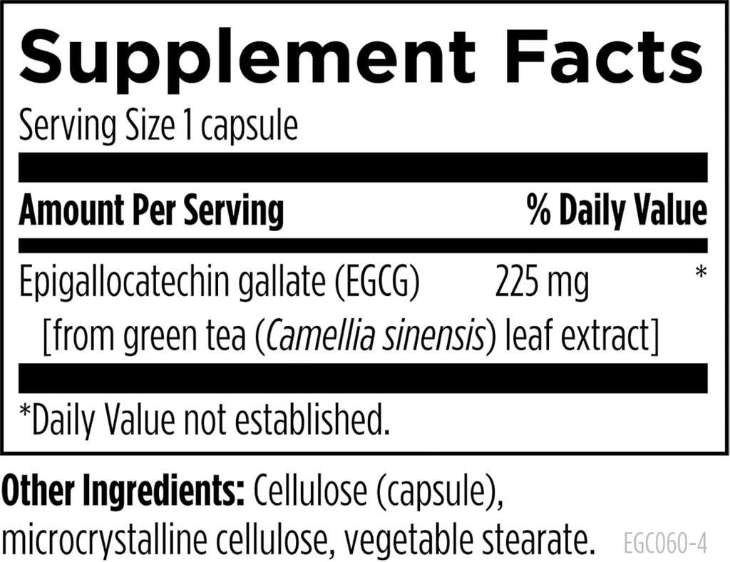 Designs for Health EGCg - Decaffeinated Green Tea Extract (225mg) + Polyphenols Antioxidant Supplement - Non-GMO Vegan Green Tea Pills (60 Capsules) 4