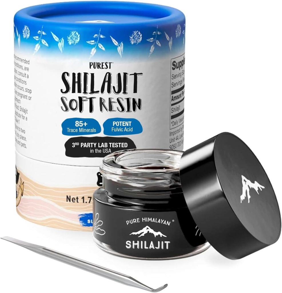 Shilajit by Pure Himalyan Shilajit ®, Grade A Himalayan Soft Resin, Energy & Immune Support, Natural Source of Fulvic Acid & 85+ Trace Minerals Supplement for Men & Women (50ml/1.5 fl oz) 2