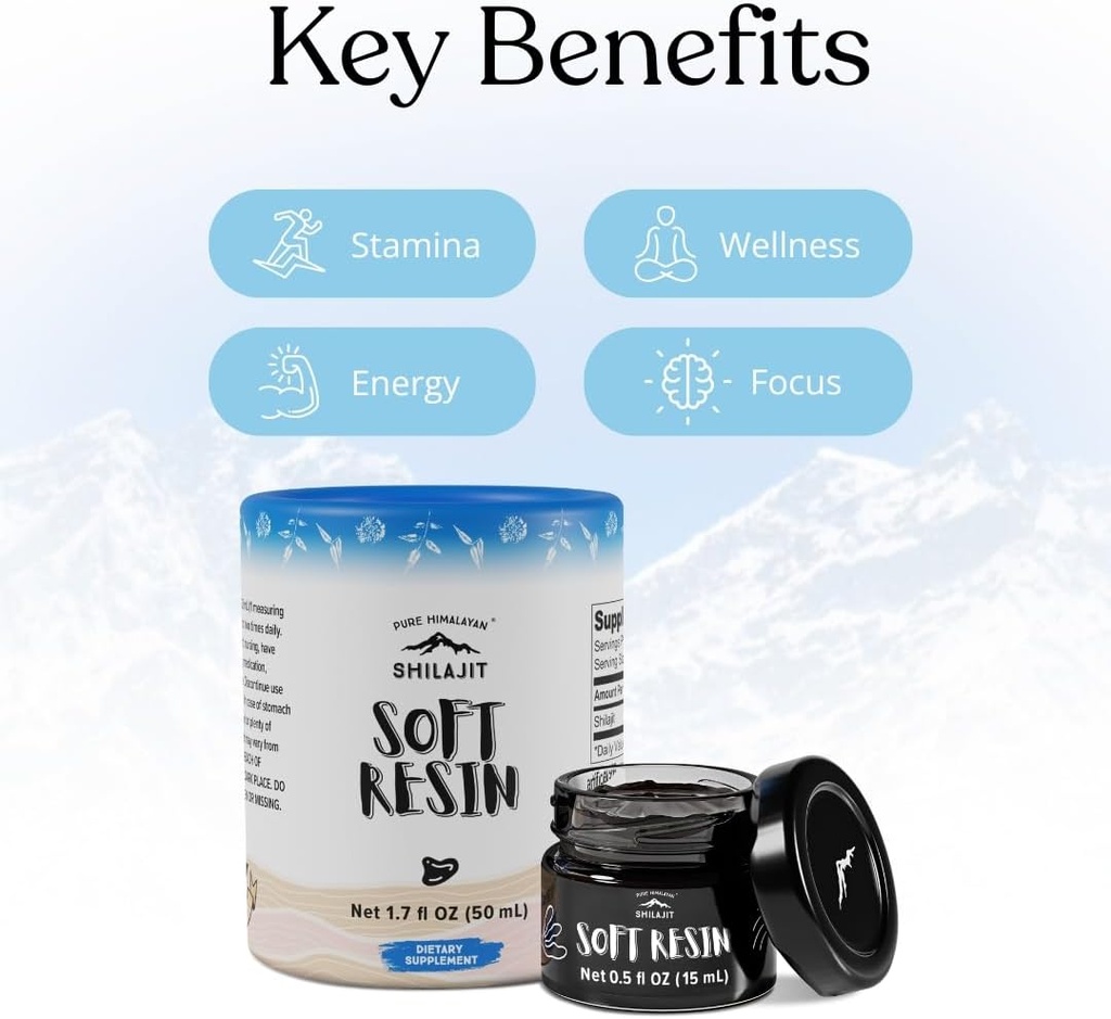 Shilajit by Pure Himalyan Shilajit ®, Grade A Himalayan Soft Resin, Energy & Immune Support, Natural Source of Fulvic Acid & 85+ Trace Minerals Supplement for Men & Women (50ml/1.5 fl oz) 3