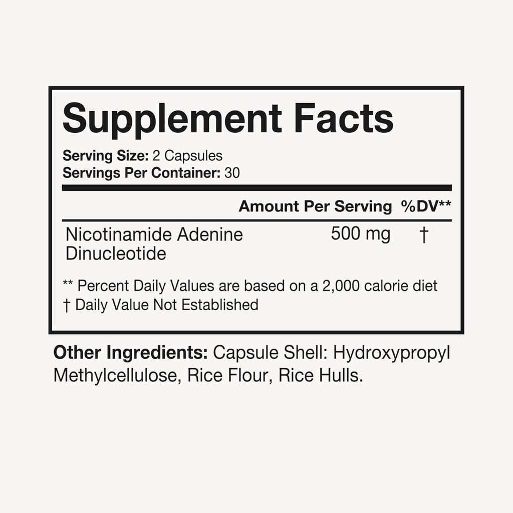 Terra Health Essentials NAD+ - Cellular Energy, Metabolic Repair, Healthy Aging of Heart, Brain & Muscle - All Natural, 30 Day Supply 4