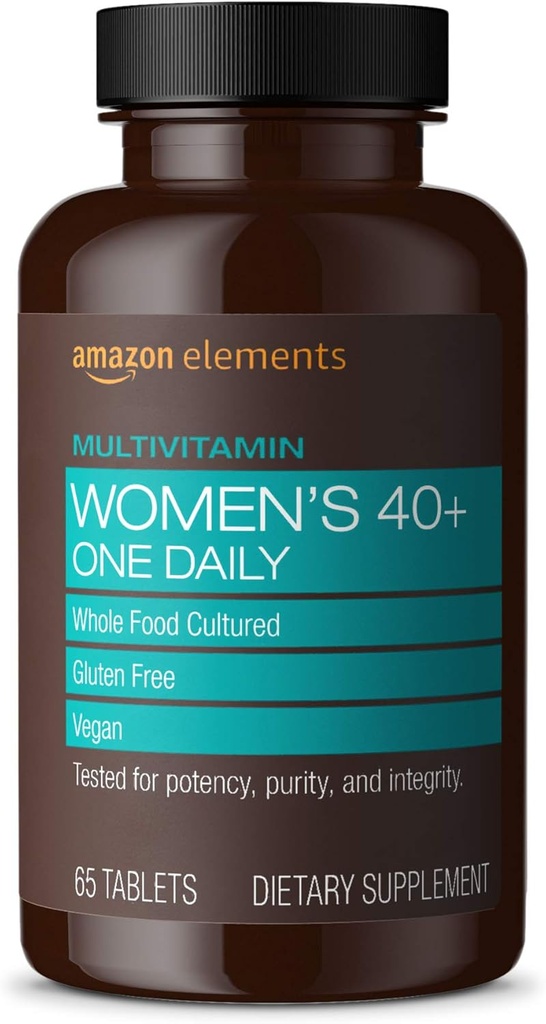 Elements Women‚ 40+ One Daily Multivitamin, 66% Whole Food Cultured, Vegan, 65 Tablets, 2 month supply (Packaging may vary) 2