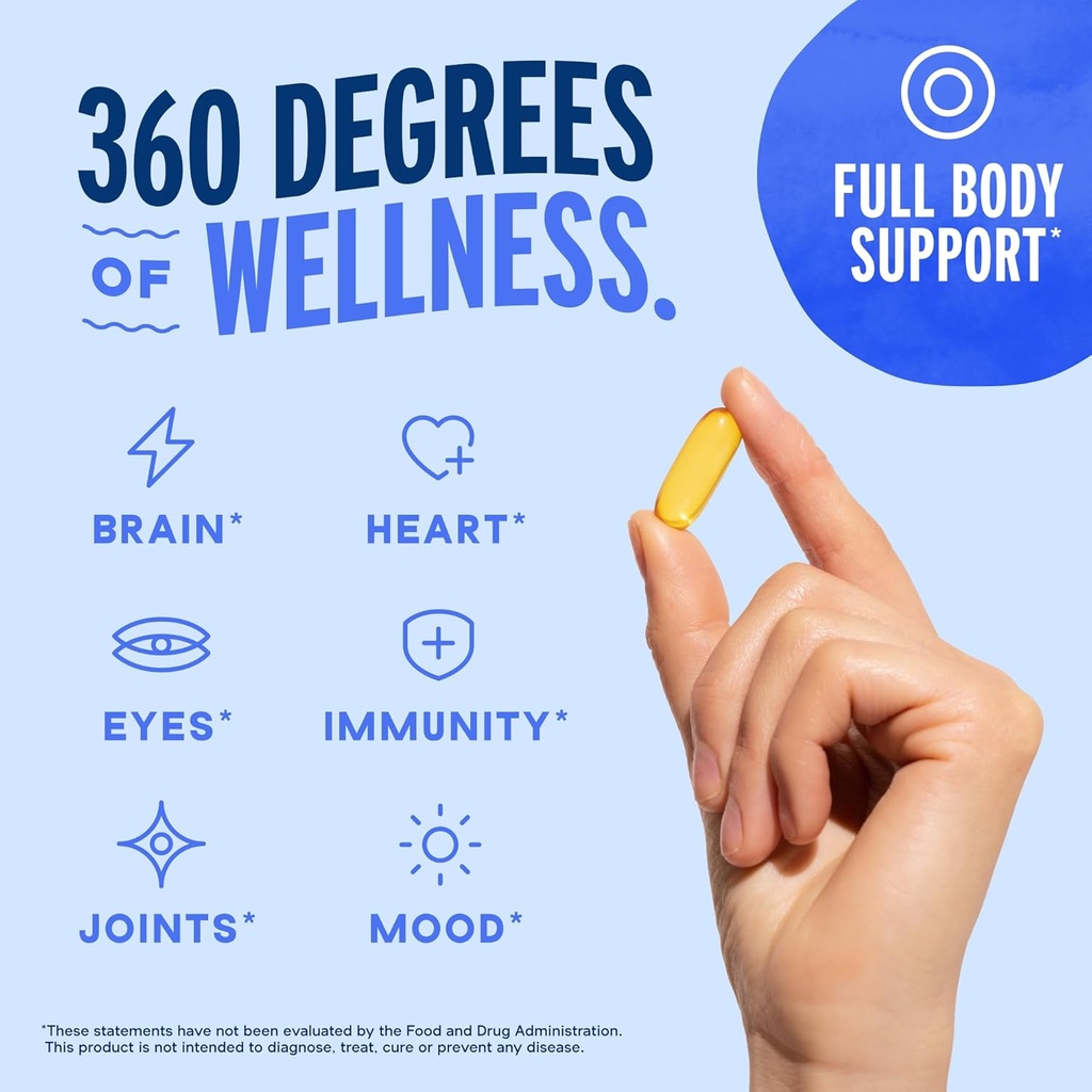 Oceanblue Professional Omega 3 2100-120 ct - High Potency Triple Strength Burpless Fish Oil with EPA, DHA & DPA - Wild Caught - Natural Orange Flavor, 60 Servings 5