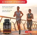 NAC 600mg Black Seed 500mg Zinc Picolinate Quercetin Vitamin C Vitamin D3 Respiratory Support (Pack of 1 Bottle at 120-Caps) 5