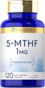 Carlyle 5-MTHF L Methylfolate 1mg | 120 Capsules | Non-GMO & Gluten Free Supplement | Premium Quality 2