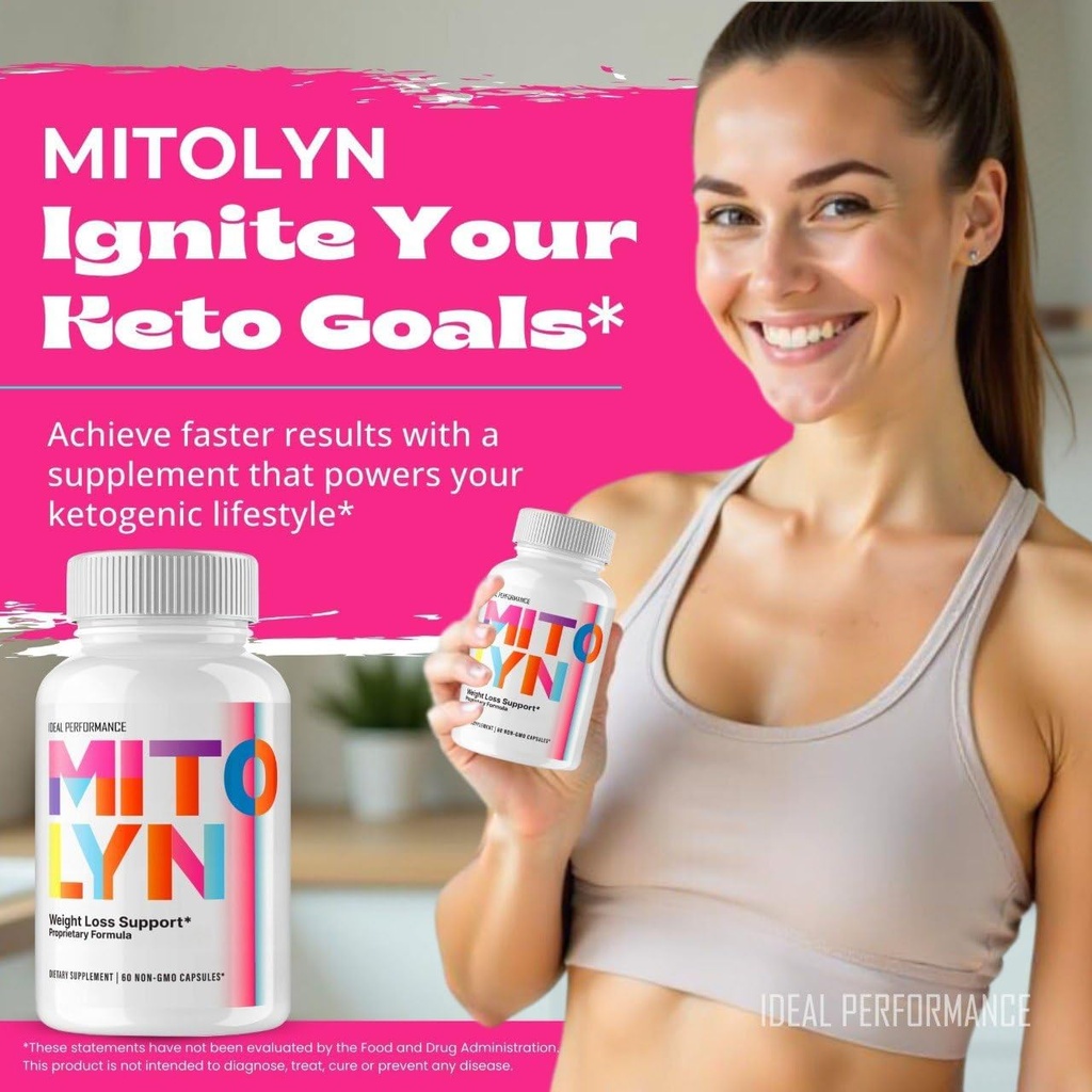 Mitolyn Weight Loss Pills, Mitolyn Reviews Advanced Formula - Mitolyn Capsules Dietary Supplement for Maximum Strength, All Natural Keto Pills, Mitolyn Capsules, Mito lyn Pills Reviews (5 Pack) 5