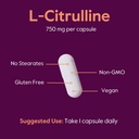 BESTVITE L-Citrulline 750mg per Capsule (240 Vegetarian Capsules) (120 x 2) - No Stearates - No Silica - No Fillers - Non GMO - Gluten Free - Vegan 6