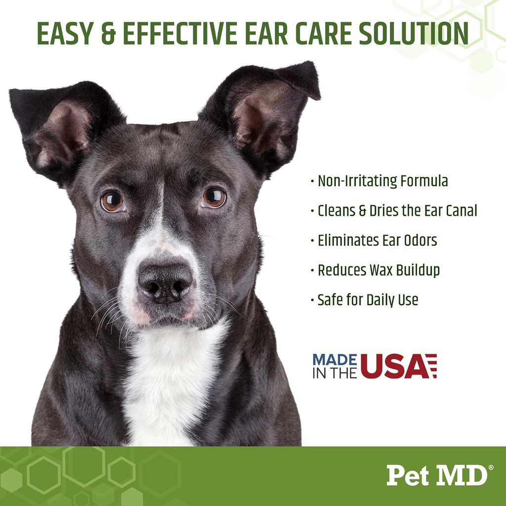 Pet MD - Dog Ear Cleaner Wipes - Otic Cleanser for Dogs to Stop Ear Itching, and Infections with Aloe and Eucalyptus - 100 Count 5