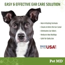 Pet MD - Dog Ear Cleaner Wipes - Otic Cleanser for Dogs to Stop Ear Itching, and Infections with Aloe and Eucalyptus - 100 Count 5