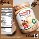 Premier Protein Powder, Café Latte, 30g Protein, 1g Sugar, 100% Whey Protein, Keto Friendly, Gluten Free, No Soy, 95mg Caffeine for Energy, 23.9 oz (17 Servings) 6