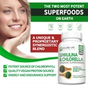 Allied Life Spirulina and Chlorella | Organic Chlorophyll Vegan Protein Powder Green Superfood | 120 Capsules 3