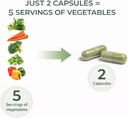 Consult Health Nature's Treasure, 60 Mega Fruit and 60 Veggie Capsules,100% Whole Natural Green and Red Superfood Plant Based Nutrition, Supports Energy Levels, Grown and Made in The USA - (2Pack) 5