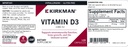 Kirkman - Vitamin D3 1000 IU - 120 Capsules - Supports Immune Health - Helps Build Strong Bones - Hypoallergenic 4