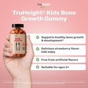 TruHeight Kids Bone Growth Gummies (Strawberry, Ages 2+) All Natural Kids & Toddler Vitamins - Vitamin D, Calcium, K2, Magnesium Multivitamin - Natural Growth & Development, Builds Strong Bones, Vegan 3