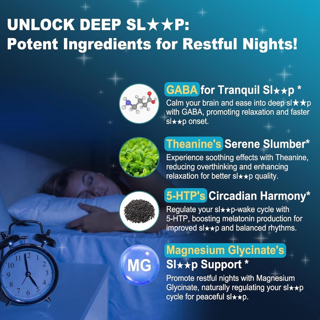 GABA Supplement +Vegan Omega-3 Algae Oil 5