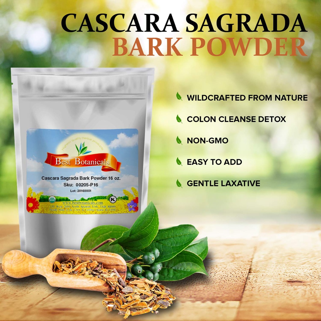 Best Botanicals Cascara Sagrada Bark Powder 16 oz. 4
