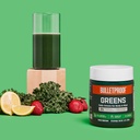Bulletproof Greens, 8.4 Ounces, Daily Greens Powder for Daily Wellness, 35 Superfoods, and 15 Count Greens Packets Bundle 5
