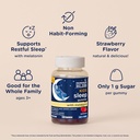 Mommy's Bliss Kids Sleep Melatonin Gummies, Non Habit-Forming with No Artificial Colors, Flavors or Gelatin - Age 3 Years+ - Strawberry Flavor - 100 Sleep Gummies 4