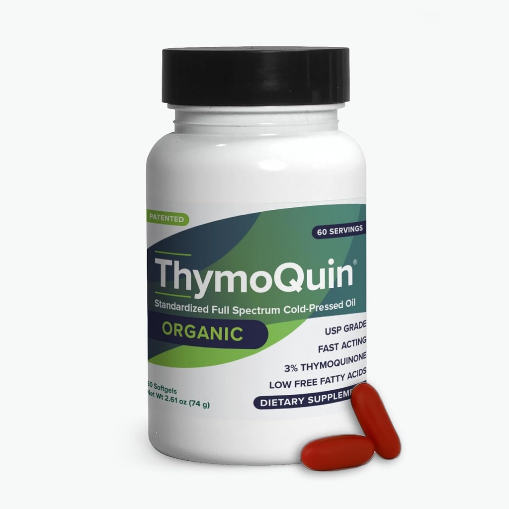 Organic Cold-Pressed Black Seed Oil Capsules for Skin, Joint, Metabolic & Immune Health | USP-Grade Pure Nigella Sativa with 3% Thymoquinone | Non-GMO Black Cumin Seed Oil, 60 Softgel 2