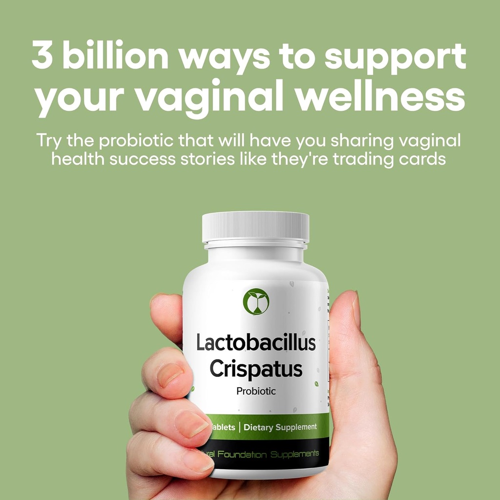 Lactobacillus Crispatus Probiotic Supplement 240 Tablets 3 Billion CFU Probiotics for Women Supports Vaginal Digestive & Gut Health (240, Lactobacillus Crispatus) 4