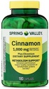 Generic Spring Valley Cinnamon Plus Chromium, 1,000 mg, 180 Count Capsules - Natural Dietary Supplement for General Wellness & + Sticker Dri Store 2
