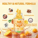 Magnesium Glycinate Gummies 1000mg - Sugar Free Magnesium Potassium Supplement with Vitamin D, B6, CoQ10 for Calm Mood & Sleep Support - 60 Orange Gummies 3