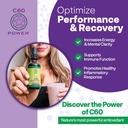 C60 Power - AVO 8-oz.- Organic Avocado Oil, 8 Fl Oz, 99.99% Pure Carbon Fullerenes, Lift Oxidative Burden, Optimize Mitochondrial Function 4
