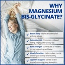 CanPrev Magnesium BisGlycinate 200mg Gentle 60 Veg Caps, 60-Day Supply, Chelated Magnesium Supplement for Bone & Muscle Support, Easy to Digest, Promote Relaxation & Comfort, Vegan, Non-GMO, No Sugar 5
