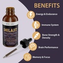 Shilajit Resin Organic Liquid Supplement, Shilajit Himalayan Organic, Shilajit Liquid Drop, Shilajit Drop Contain 85 Trace Minerals, Alternative to Resin & Capsules, 60 ml 5