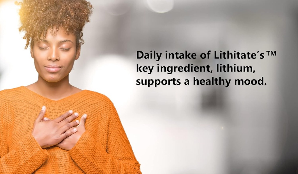 Lithium Aspartate 10mg | Supports Cognitive Function & Brain Health with Aging | NSF Certified | Promotes Mental Clarity, Healthy Mood & Longevity | Natural Supplement | 100 Capsules 6