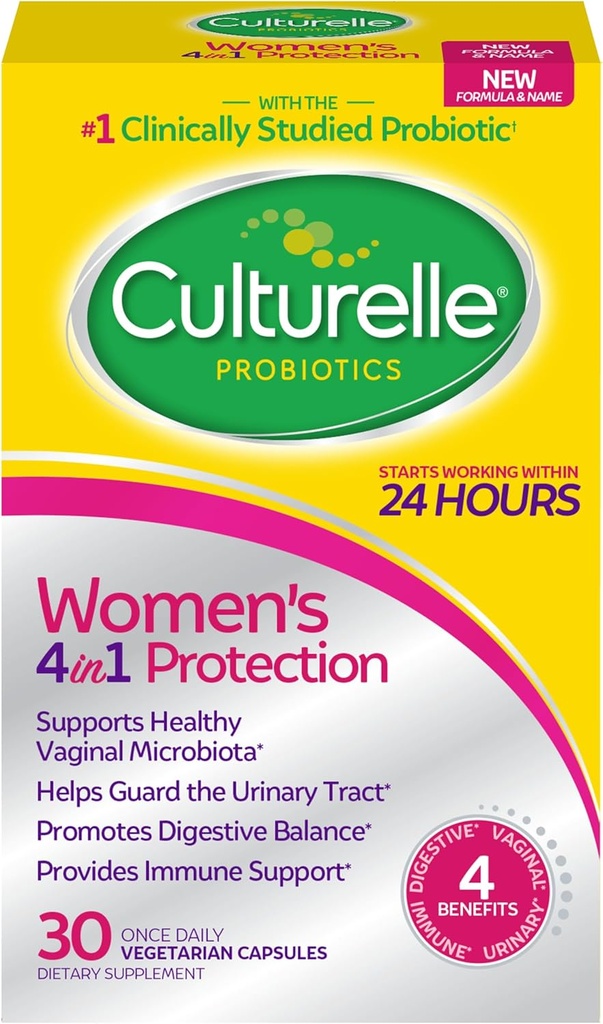 Culturelle Immune Defense Probiotic with Vitamin C, Vitamin D and Zinc + Elderberry, Non-GMO, 4-in-1 & Women’s 4-in-1 Daily Probiotic Supplements for Women - Supports Vaginal Health 6