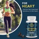 Liposomal Taurine Supplement 1000mg, High Absorption Amino Acid for Heart, Nerve, Brain, Visual (60 Softgels - 2 Pack) 4