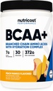 Nutricost BCAA + Hydration Powder (Peach Mango) 30 Servings - Branched Chain Amino Acids with Hydration Complex - Gluten-Free, Non-GMO 2