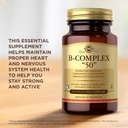 Solgar B-Complex “50” - 100 Vegetable Capsules - Energy Metabolism & Nervous System Support - Non-GMO, Vegan, Gluten Free - 100 Servings 6