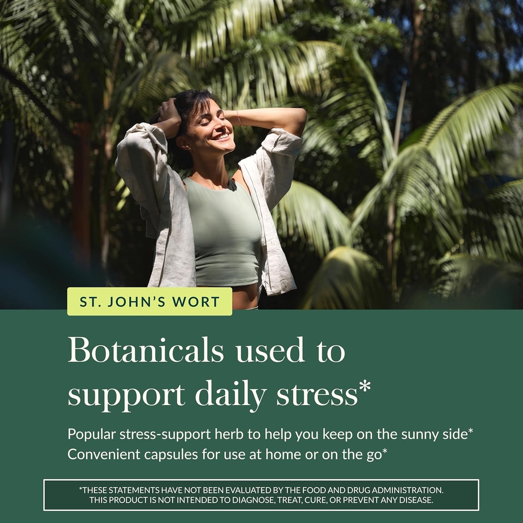 Gaia Herbs St. John's Wort - Natural Stress Support Supplement - with St. John's Wort - 60 Vegan Capsules (20-Day Supply) 6