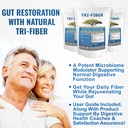 Tri-Fiber Organic Soluble Fiber Powder, Unflavored High Fiber 3-in-1 Soluble Fiber Supplement for Digestive Support. Dietary Fiber 2.5 lbs (40oz) 4