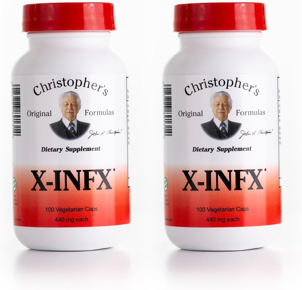 Christopher's Original Formulas X-INFX Formula, Natural Immune Support, 2 Pack, 100 Caps Each 2