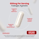 Fadogia Agrestis 600mg Extract - (180 Capsules) - [Maximum Strength] - Strength, Drive, Athletic Performance, Muscle Mass - Third Party Tested - Zero Fillers - Gluten Free, Non-GMO, Vegan Capsules 5