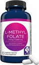 MD Life L-Methylfolate 7.5 mg Supplement - Professional-Grade Active L Methylfolate Supplement - 90 Capsules - L-Methylfolate 7.5mg - Maximum Potency MTHFR W/ Essential Amino Acids 2