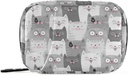 Grey Cats Pill Box 7 Day Pill Case Bag Travel Pill Organizer Bag with Zipper Portable Weekly Case Compact Size for Vitamin Supplement Holder 2