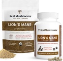 Real Mushrooms Lions Mane for Humans (60 Servings) and Pets (120ct) - Powder & Capsules Bundle for Cognition & Immunity - Vegan, Non-GMO, Gluten-Free, Grain-Free Mushroom Extract Supplements 2
