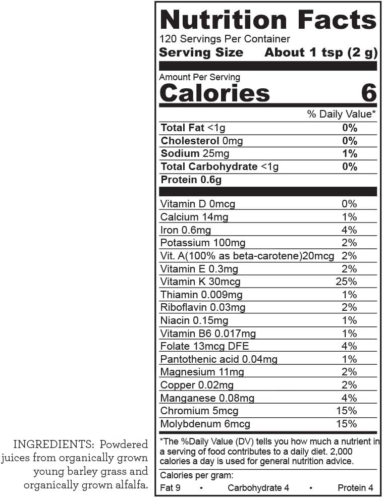 Hallelujah Diet Organic BarleyMax - Barley Grass Juice and Alfalfa Juice Powder, Vegan Formula, Plant-Based Dietary Supplement, Health Food Products, Original, 8.5 Ounce Bottle (60 Day Supply) 3