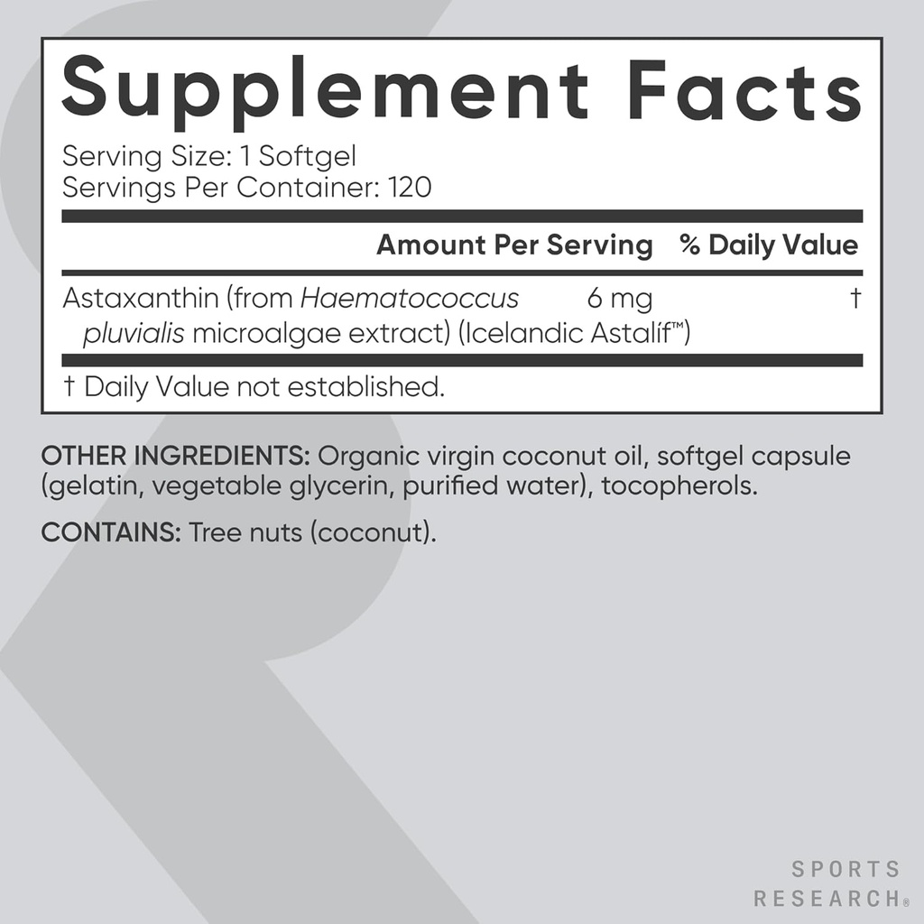 Sports Research Biotin (B7) 10,000mcg + Lutein + Zeaxanthin (20mg) + Astaxanthin Supplement from Algae (6mg) - All Vegan | 120 Softgels Each | All Made with Coconut Oil for Better Absorption 5